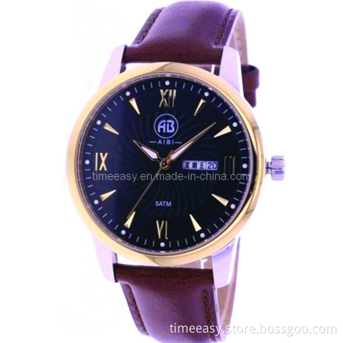 2014 New Elegant Luxury Design Men's and Women's Watch Leather Strap Japan Movt